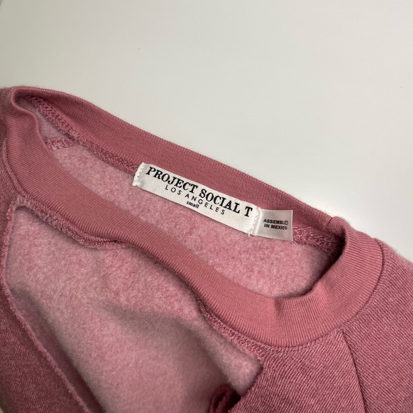 Project Social T Mauve V-Neck Sweater - Picture 2 of 5